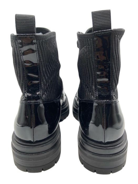 Gianvito Rossi Shoe Size 36.5 Black Patent Leather Leather Fluted Booties Black / 36.5