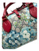 Gucci Beige Red Blue Coated Canvas Guccisima Floral Double Top Handle Bag Beige Red Blue / S