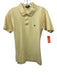 Polo Size L Yellow Cotton Solid Polo Men's Short Sleeve Yellow / L
