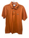 Lacoste Size 4 Orange Cotton Solid Polo Men's Short Sleeve Orange / 4