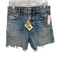 Faherty Size 27 Medium Wash Cotton Denim Zip Fly High Rise Raw Hem Shorts Medium Wash / 27