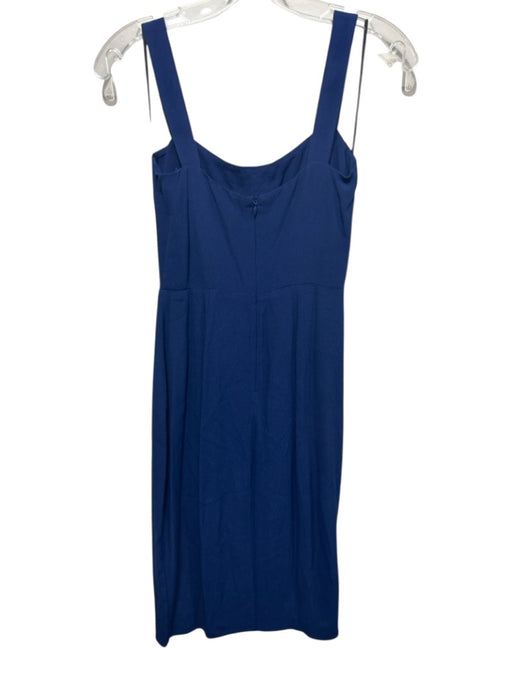 Reformation Size 2 Blue Rayon Blend Sleeveless Darted Back Zip Midi Dress Blue / 2