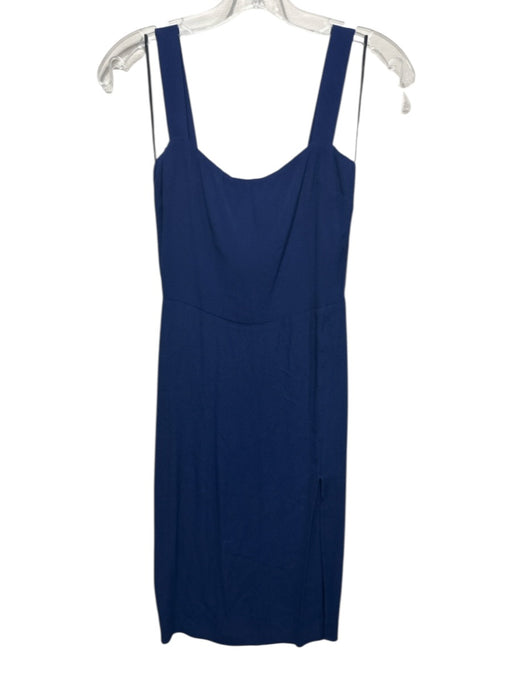 Reformation Size 2 Blue Rayon Blend Sleeveless Darted Back Zip Midi Dress Blue / 2