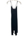 Reformation Size 0 Black Viscose Blend Spaghetti Strap Button Up Dress Black / 0