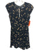 Reformation Size 2 Black & Yellow Viscose Cap Sleeve Floral V Neck Dress Black & Yellow / 2