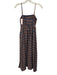 Pilcro Size XS Blue, Orange, White Cotton Blend Spaghetti Strap Plaid Midi Dress Blue, Orange, White / XS