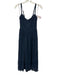 Reformation Size 2 Navy Blue Viscose Spaghetti Strap Lace Detail Back Zip Dress Navy Blue / 2