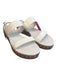 Kate Spade Shoe Size 9 white & tan Leather Double Strap Flatform Buckle Shoes white & tan / 9