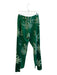 Hellessy Size 6 Green & White Acetate Blend Leaf Print Split Hem Pockets Pants Green & White / 6