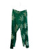 Hellessy Size 6 Green & White Acetate Blend Leaf Print Split Hem Pockets Pants Green & White / 6