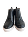 Linea Paolo Shoe Size 5.5 Black Leather Perforated Round Toe Side Zip Booties Black / 5.5