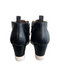 Linea Paolo Shoe Size 5.5 Black Leather Perforated Round Toe Side Zip Booties Black / 5.5