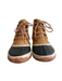 Sorel Shoe Size 5.5 Brown Leather Rubber Stich Detail Lace Up Waterproof Booties Brown / 5.5