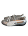 Puma Shoe Size 5.5 Silver Leather metalic Strappy Slip On Ballet Shoes Silver / 5.5