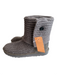 Ugg Shoe Size 3 Gray Knit Suede Buttons Round Toe Sweater Shoes Gray / 3