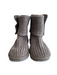 Ugg Shoe Size 3 Gray Knit Suede Buttons Round Toe Sweater Shoes Gray / 3