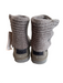 Ugg Shoe Size 3 Gray Knit Suede Buttons Round Toe Sweater Shoes Gray / 3