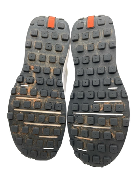 Nike Shoe Size 8 White & Grey Leather Mesh Low Top Lace Up Sneakers White & Grey / 8