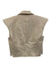 Veronica Beard Size 2 Beige No Fabric Tag Slit pockets Peak Lapels Vest Beige / 2