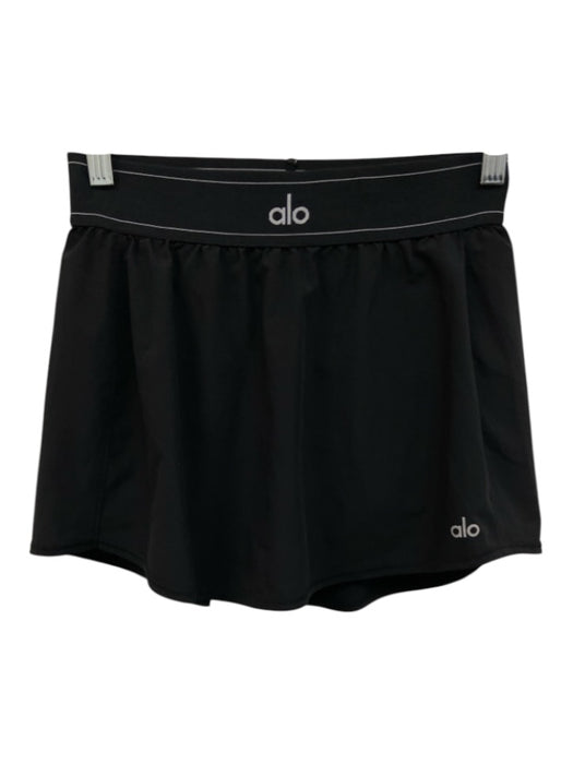 Alo Size XS Black Synthetic Elastic Waist Skort Athletic Skirt Black / XS