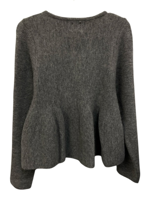 Maeve Size S Grey Acrylic Button Front Long Sleeve Heathered Knit Cardigan Grey / S