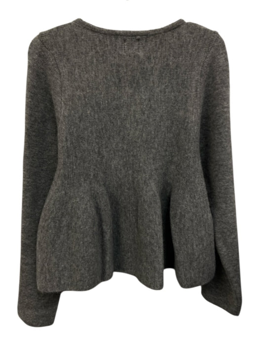 Maeve Size S Grey Acrylic Button Front Long Sleeve Heathered Knit Cardigan Grey / S