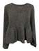 Maeve Size S Grey Acrylic Button Front Long Sleeve Heathered Knit Cardigan Grey / S
