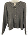 Maeve Size S Grey Acrylic Button Front Long Sleeve Heathered Knit Cardigan Grey / S