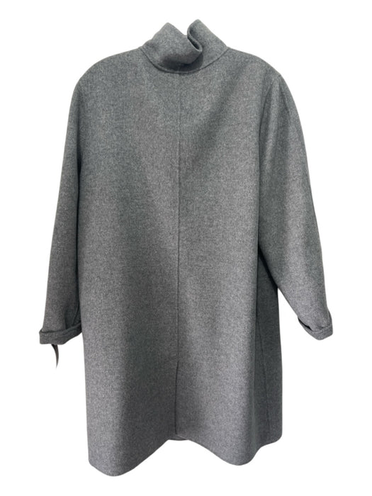 J Jill Size L Gray Wool Blend Button Coat Gray / L