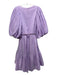 Sea New York Size M Lavender Purple Linen Blend Pleated Sleeves Tiered Dress Lavender Purple / M