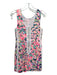 Lilly Pulitzer Size 00 Pink, Blue & White Cotton Sleeveless Abstract Dress Pink, Blue & White / 00