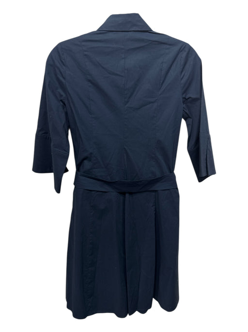 Amanda Up Richard Size P Navy Cotton Long Sleeve Short Sleeve Button Up Dress Navy / P