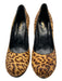 YSL Shoe Size 39 Brown & Beige Pony Hair Platform Cheetah Stiletto Pumps Brown & Beige / 39