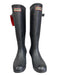 Hunter Shoe Size 8 Gray Rubber Embossed Rainboot knee high Boots Gray / 8