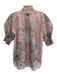 Hausen Size S Light Pink & Multi Polyester Short Puff Sleeve Buttons Short Set Light Pink & Multi / S
