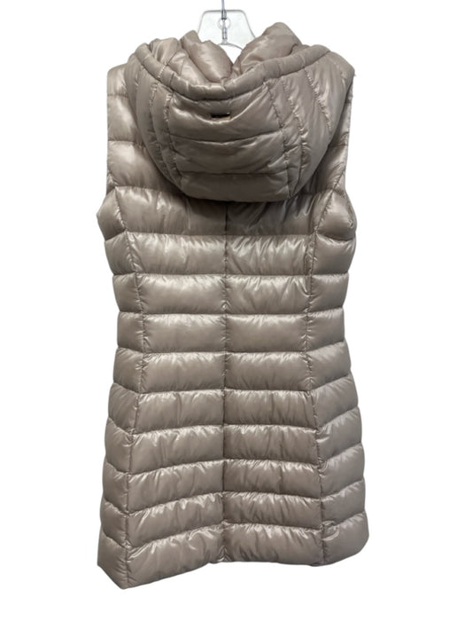 Herno Size 38 Beige Polyamide Zip Pockets Quilted Zip Front Down Filled Vest Beige / 38