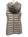 Herno Size 38 Beige Polyamide Zip Pockets Quilted Zip Front Down Filled Vest Beige / 38