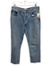 Agolde Size 30 Light Wash Cotton Denim Button Fly High Rise Slim Straight Jeans Light Wash / 30