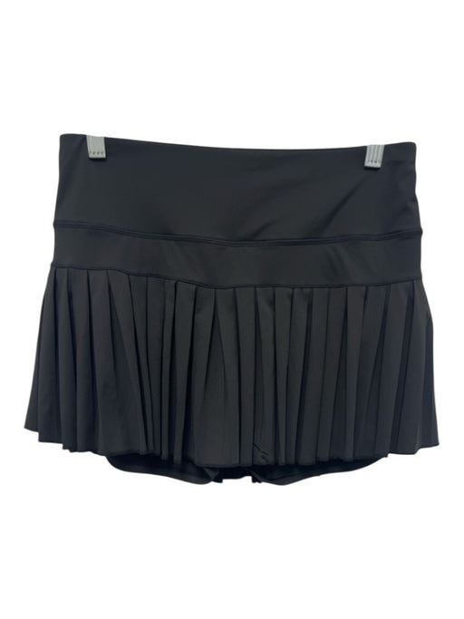 Goldhinge Size L Black Polyester & Spandex Pleated Tennis Mini Skort Black / L