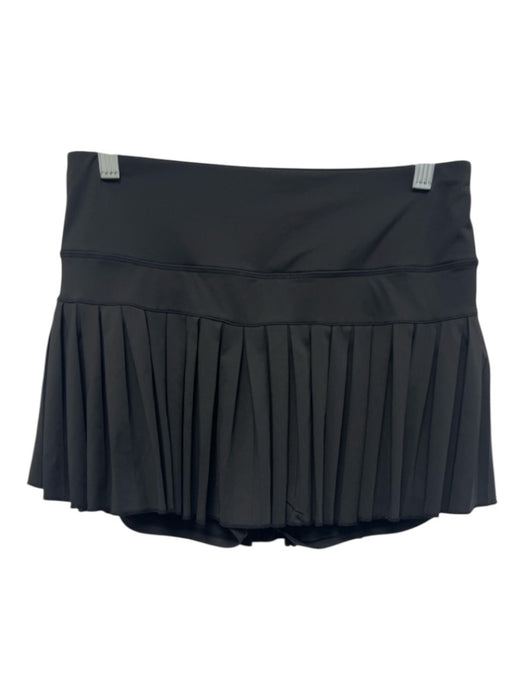 Goldhinge Size L Black Polyester & Spandex Pleated Tennis Mini Skort Black / L