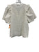 Sea New York Size 4 White Cotton & Spandex Short Sleeve Ruffle Surplice Top White / 4