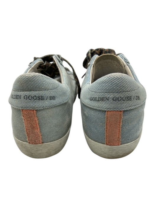 Golden Goose Shoe Size 39 Blue, White, Multi Canvas Metallic Thread Sneakers Blue, White, Multi / 39