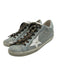 Golden Goose Shoe Size 39 Blue, White, Multi Canvas Metallic Thread Sneakers Blue, White, Multi / 39