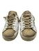 Golden Goose Shoe Size 39 White, Gold, Gray Leather Metallic Accent Sneakers White, Gold, Gray / 39
