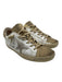 Golden Goose Shoe Size 39 White, Gold, Gray Leather Metallic Accent Sneakers White, Gold, Gray / 39