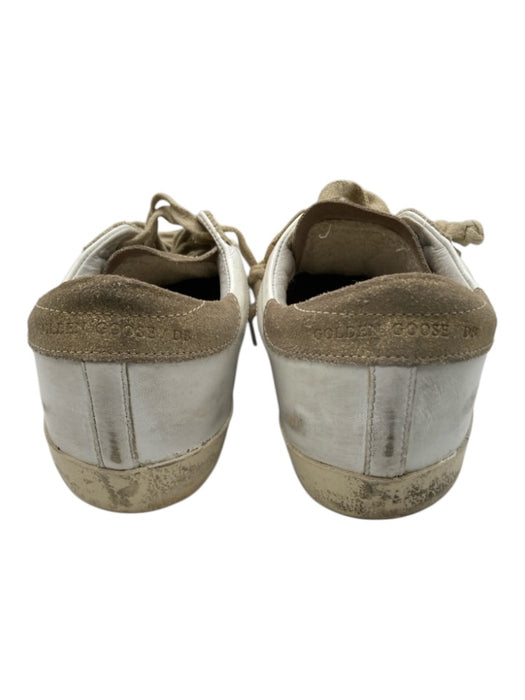 Golden Goose Shoe Size 39 White, Gold, Gray Leather Metallic Accent Sneakers White, Gold, Gray / 39
