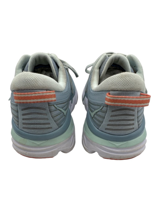 Hoka Shoe Size 9 Blue, Green, Orange Synthetic Knit Lace Up Logo Sneakers Blue, Green, Orange / 9
