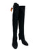 Stuart Weitzman Shoe Size 8 Black Suede Almond Toe Outer Side Zip Boots Black / 8