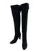 Stuart Weitzman Shoe Size 8 Black Suede Almond Toe Outer Side Zip Boots Black / 8