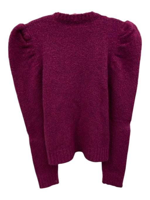 Derek Lam 10 Crosby Size S Magenta Poly Blend Crew Neck Long Sleeve Sweater Magenta / S
